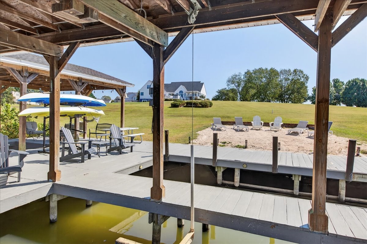 Boating on the lake made simple with a private slip ready for your stay.