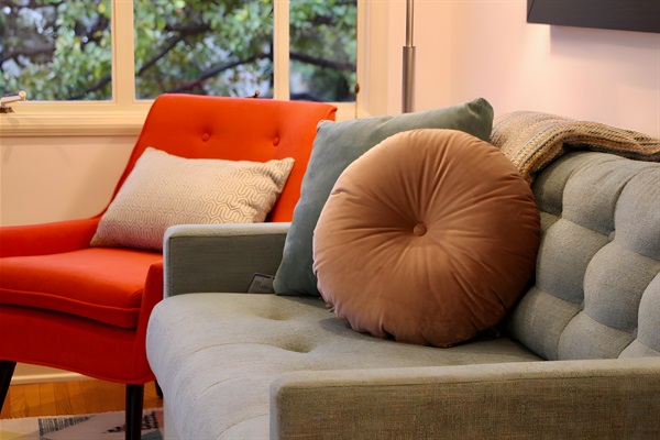 Master bedroom sitting area