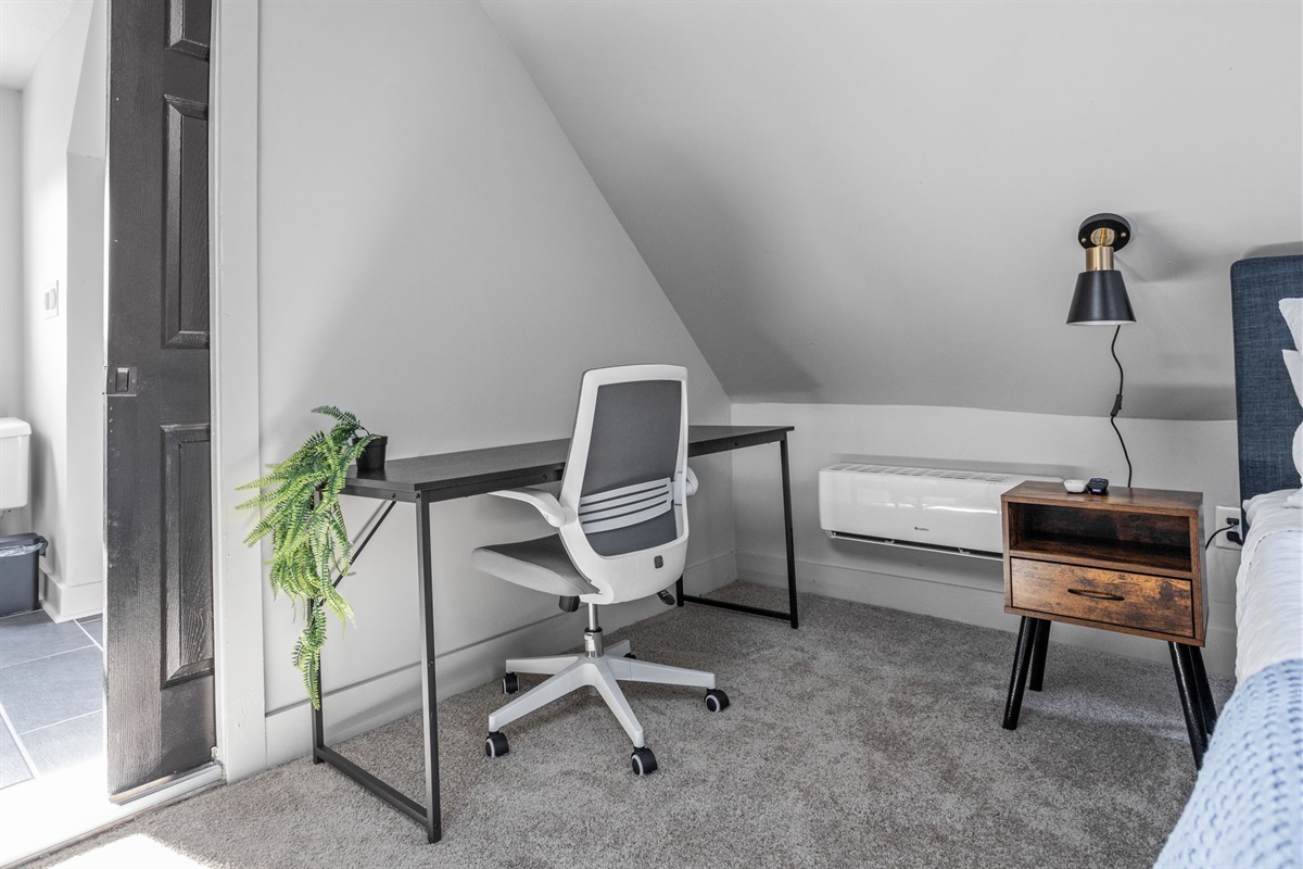 Work from home in a quiet environment.