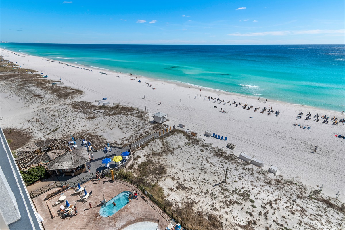 View from private balcony