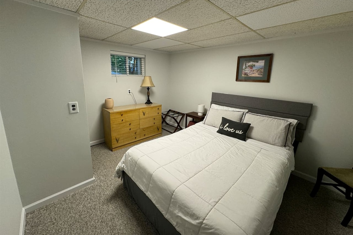 Queen Bed with Closet area