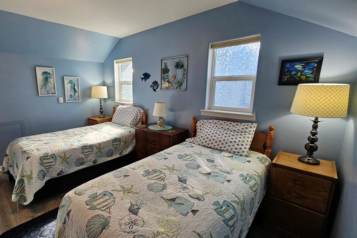 upstairs twin bedroom