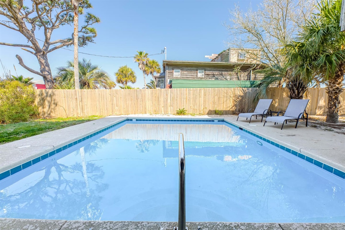 Private Pool Oasis: Dive into relaxation in your own tranquil retreat surrounded by lush greenery!