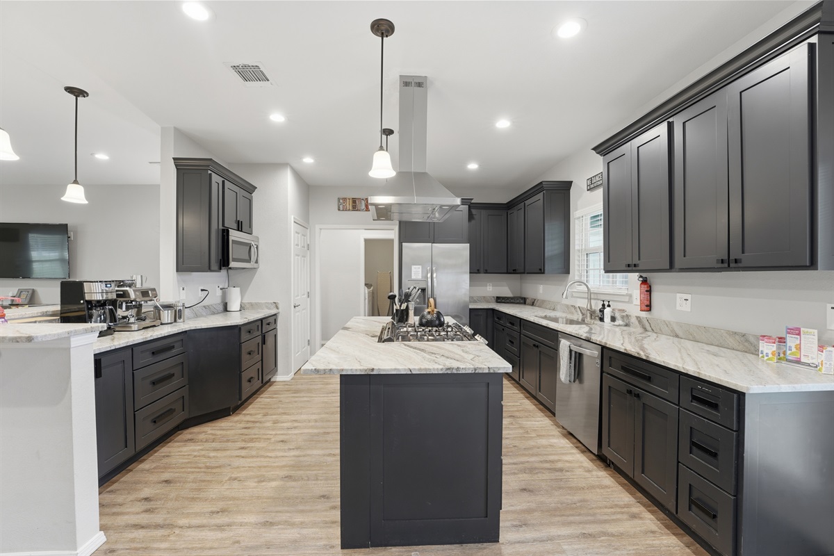 Fully equipped kitchen for everything from quick breakfasts to group dinners