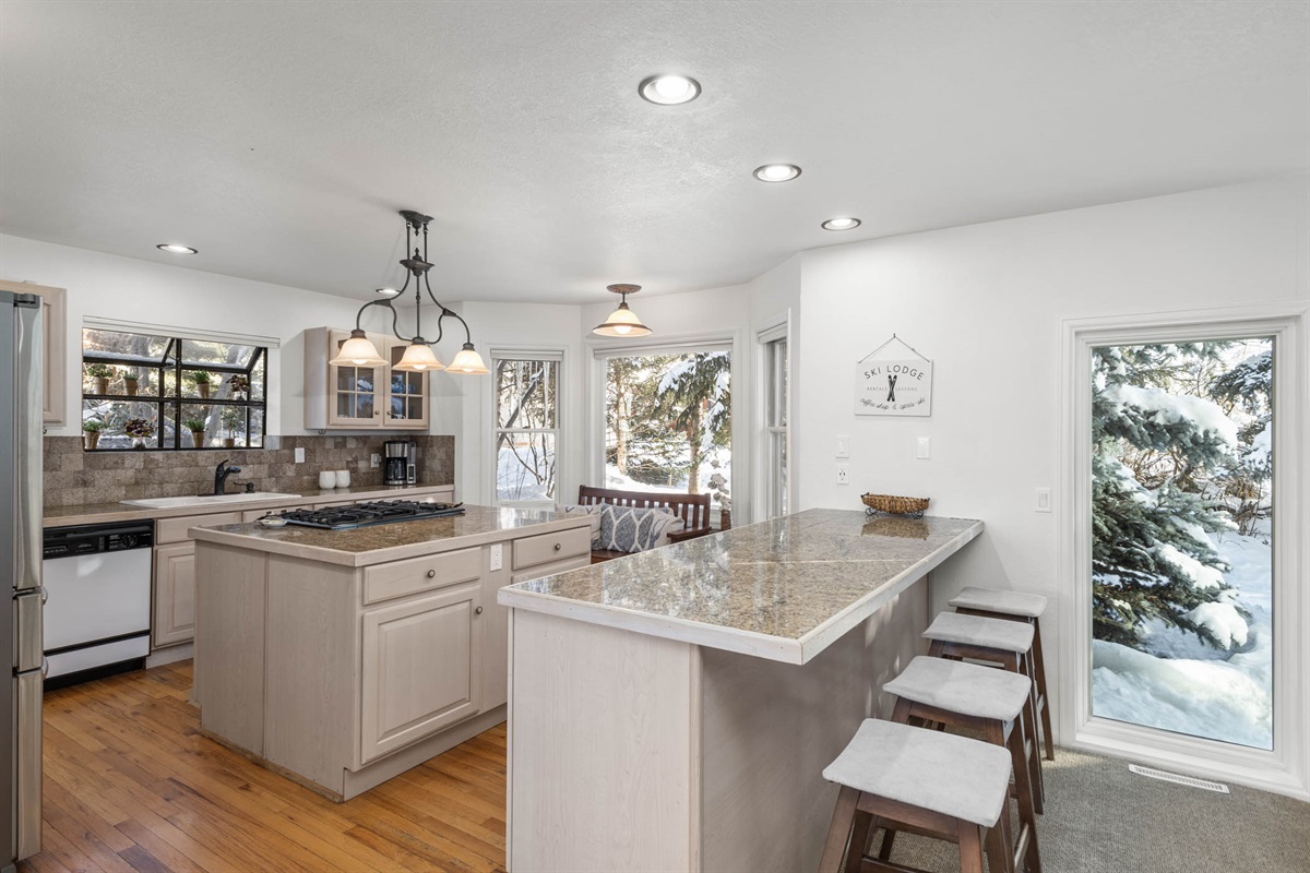Kitchen off of Great Room