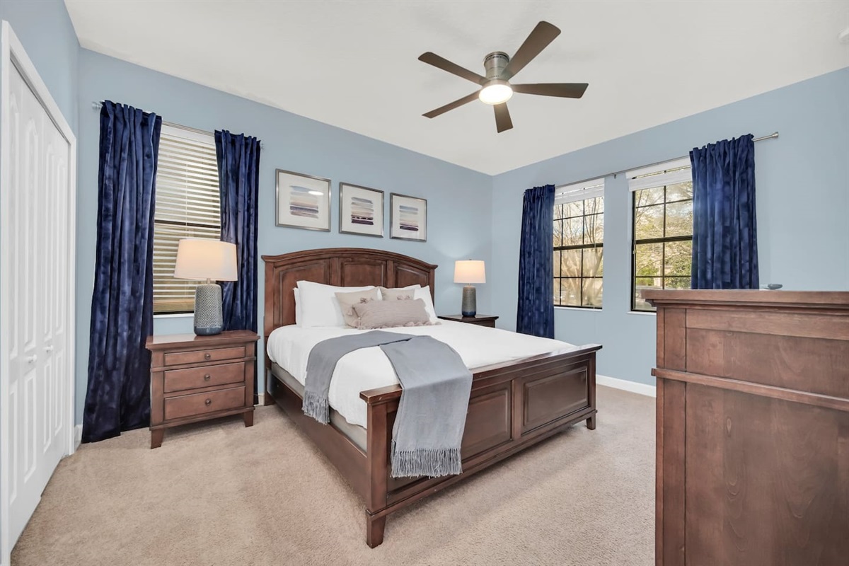 King Size Bed on First Floor