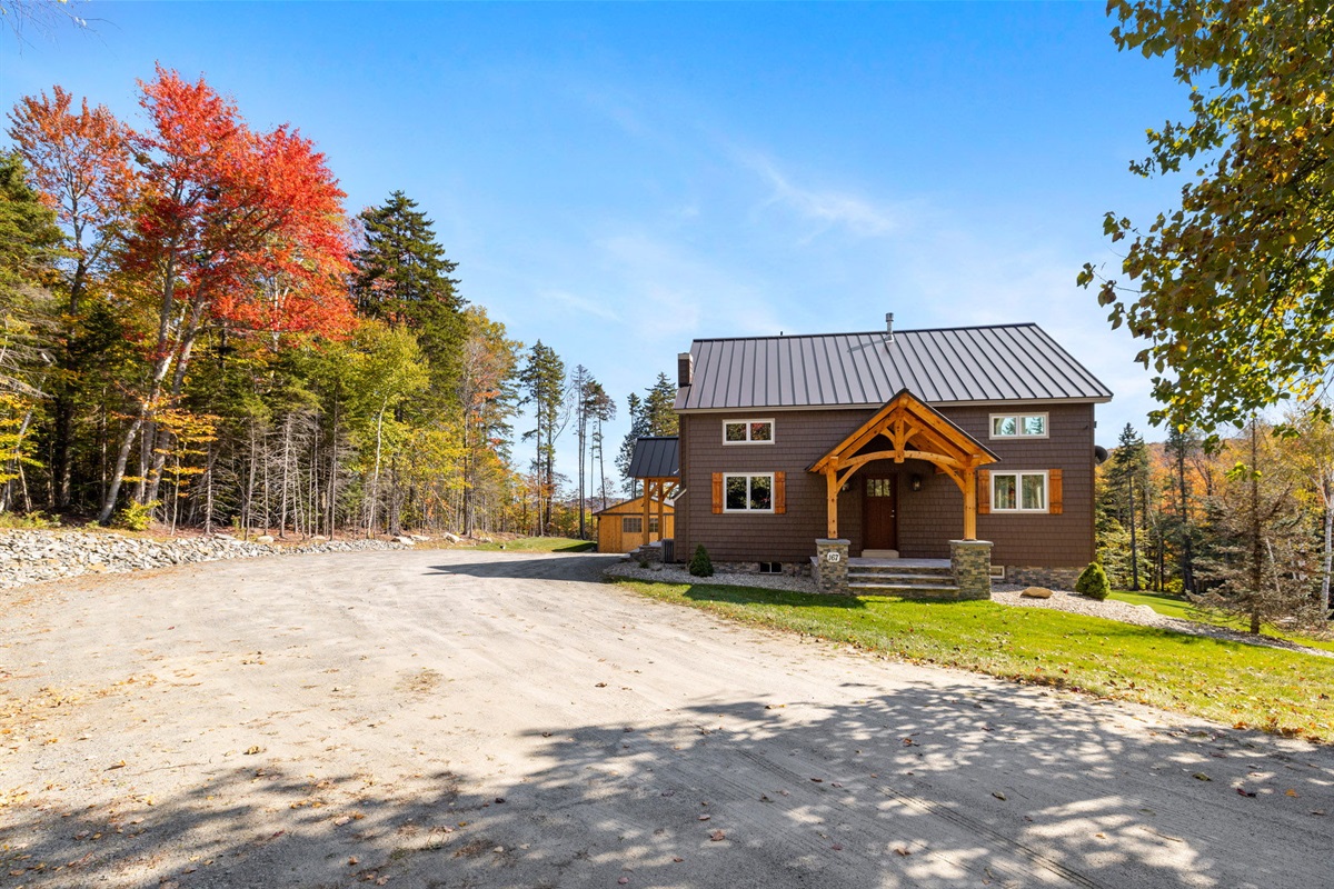 Front of house with driveway