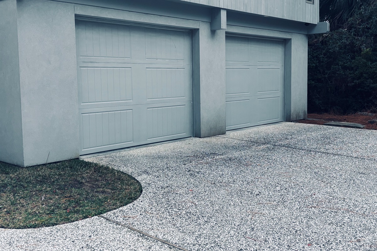 Two-car garage + space for 4 additional cars in drive