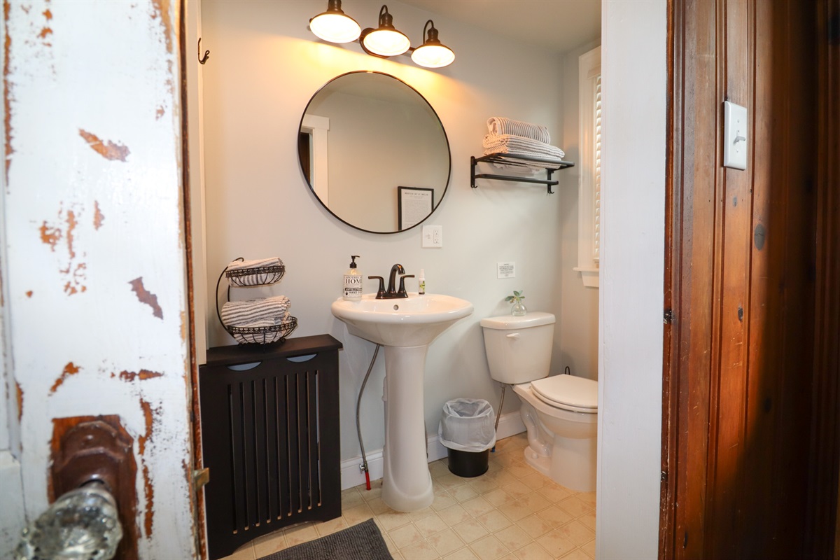 First floor full bathroom