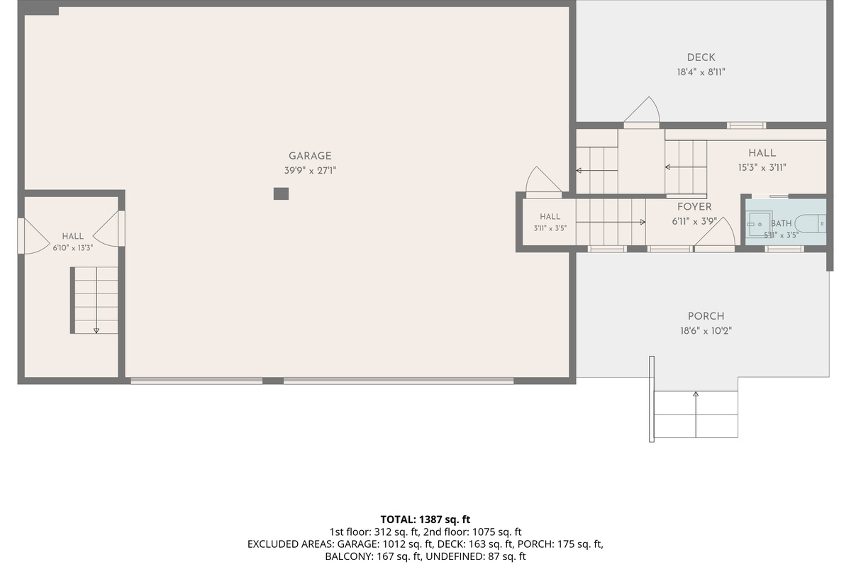 Main Entry and Garage Game room layout.