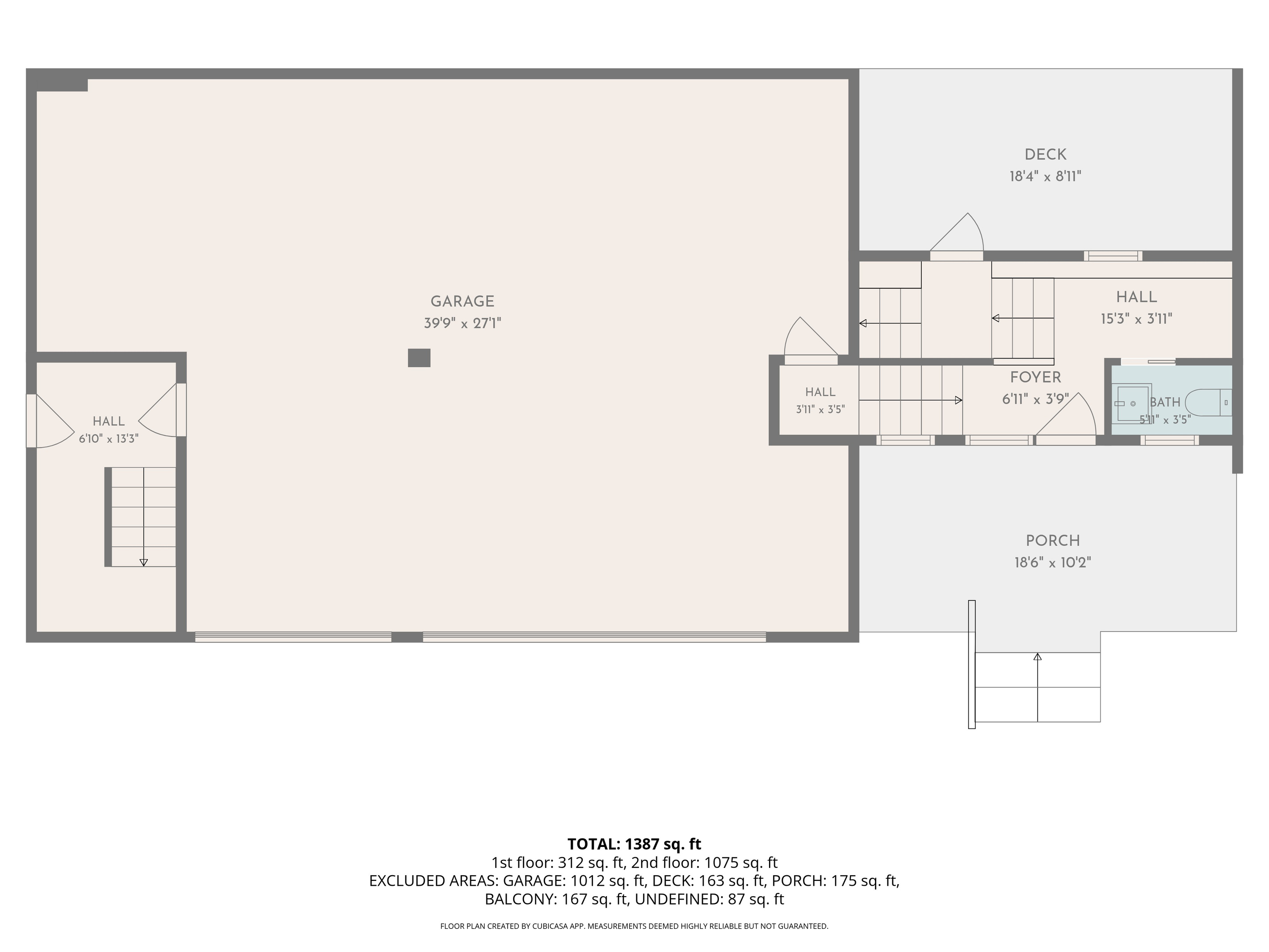Main Entry and Garage Game room layout.
