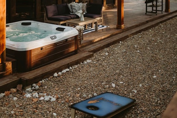 2.5 acres of beautiful trees surrounding our beautiful cabin and waiting for you to explore 