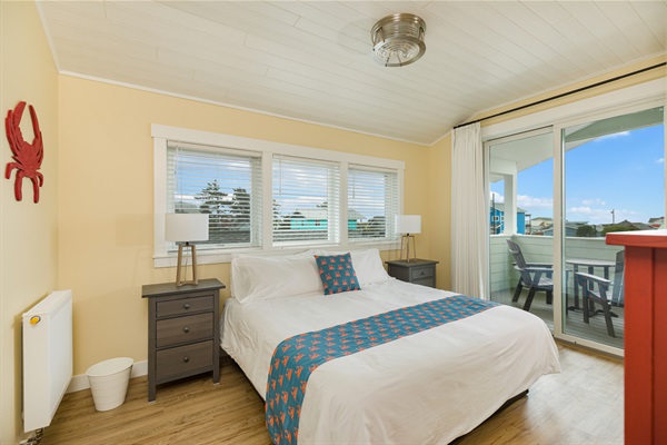 2nd floor bedroom with king bed