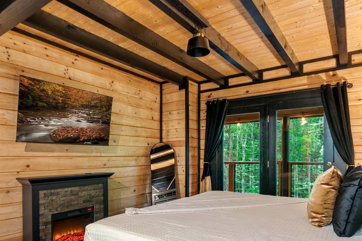 Smart TV and Fireplace in every room to keep you entertained through your stay