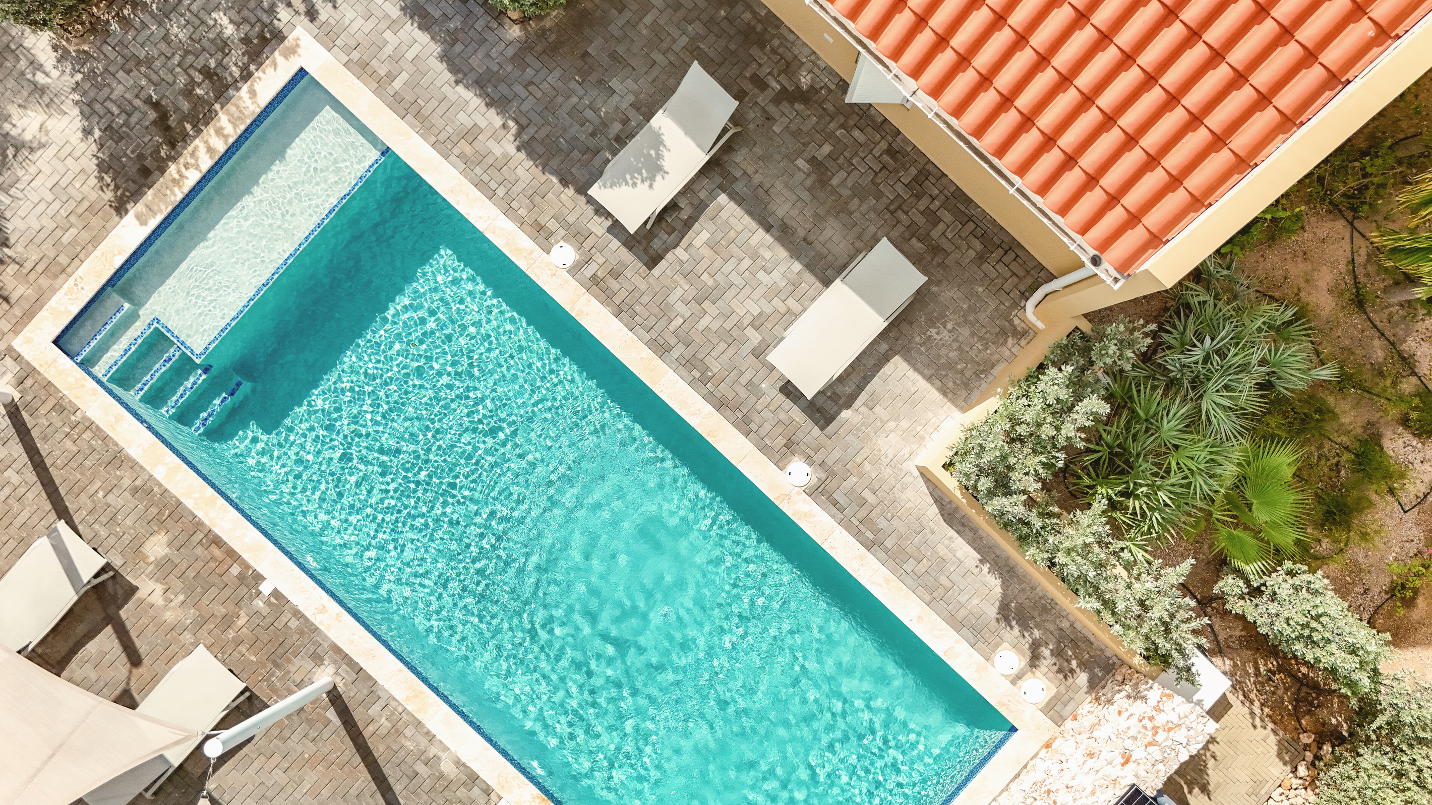 Villa Grandi Estate – Pool from above