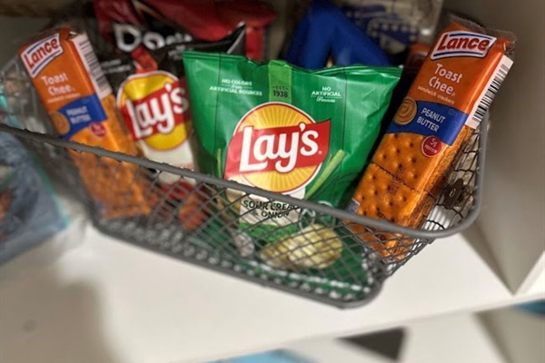 Snacks when you arrive