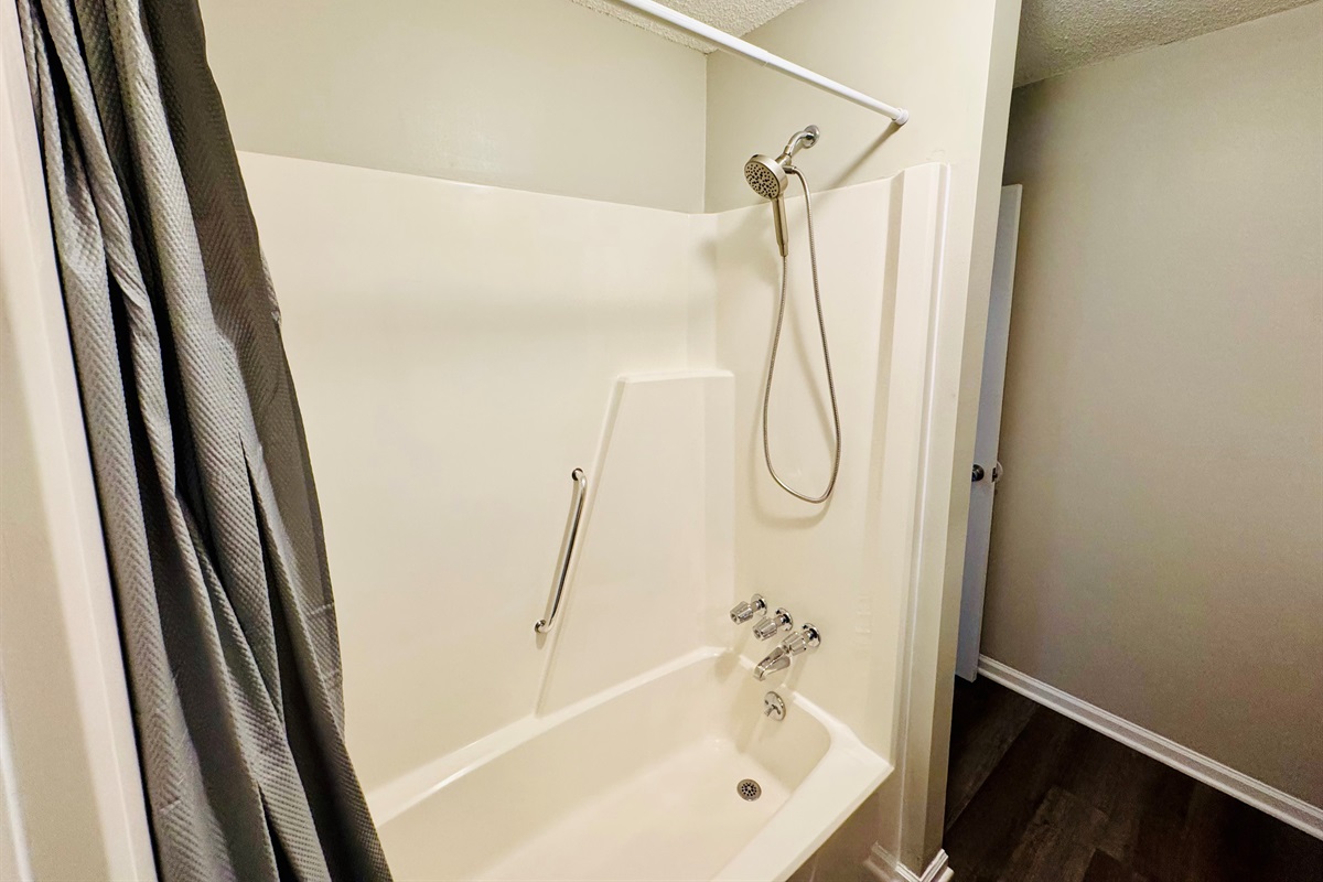 2nd Floor bathroom located in between Bedroom #2 and Bedroom #3. This bathroom features a shower tub combo. 