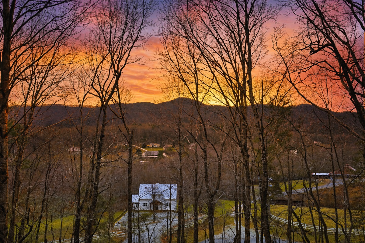 View from the Oversized Porch (the white house is Toasted Marshmallow)
