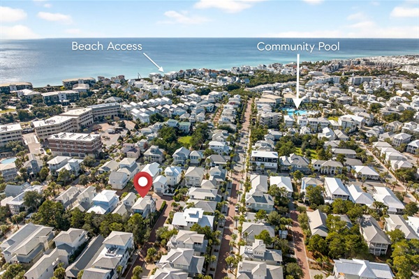 Just steps away from the community pool and private beach access