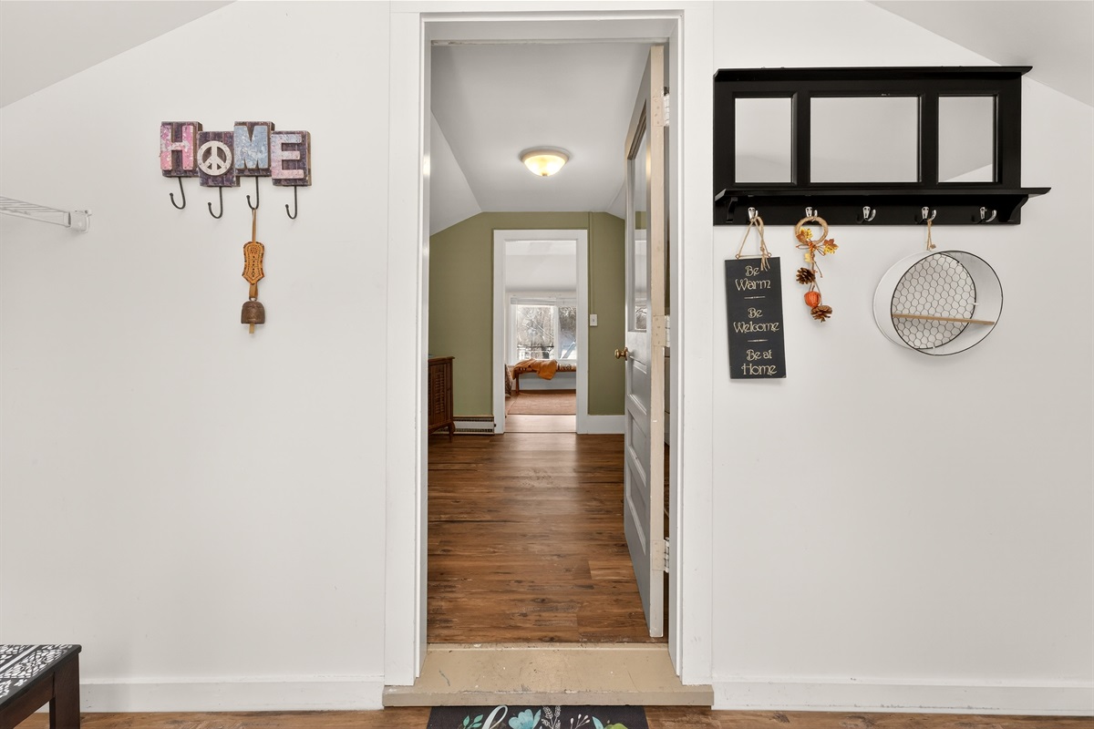 Secondary entry on the back of the house leading to the upper level.