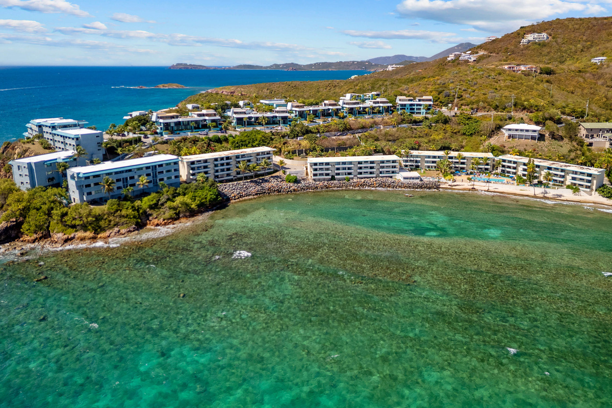 Aerial views showcasing the resort and stunning Caribbean waters.