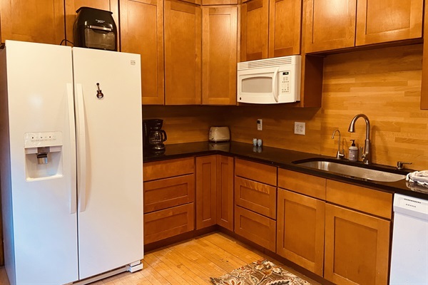 Fully stocked kitchen