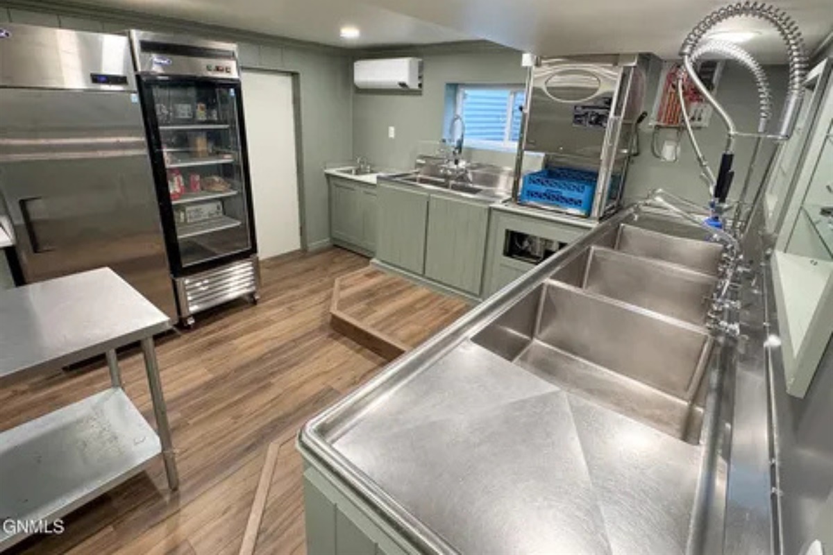 With the added appliances and counter space, this setup is great for group stays.
