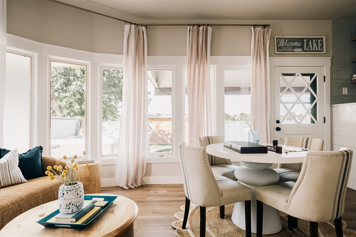 The heart of the home—eat, laugh, relax.