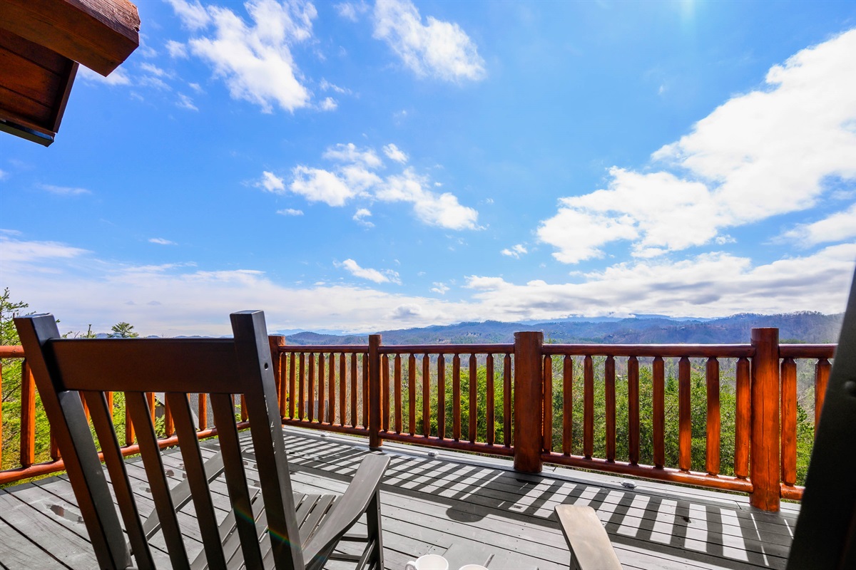 Relax on the deck and soak in the views