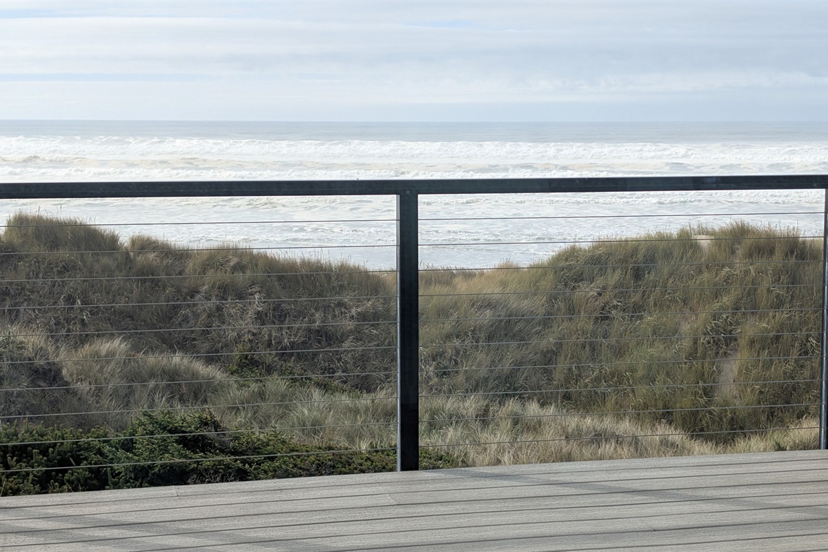 Stormy high tide late October-Living room view.