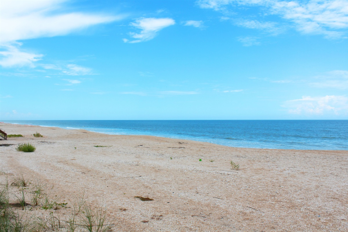 You have the beach mostly to yourself. Not too near any public access!