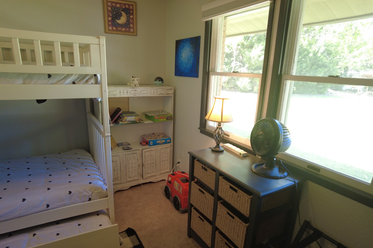 Beds in Bedroom 3 - view out front