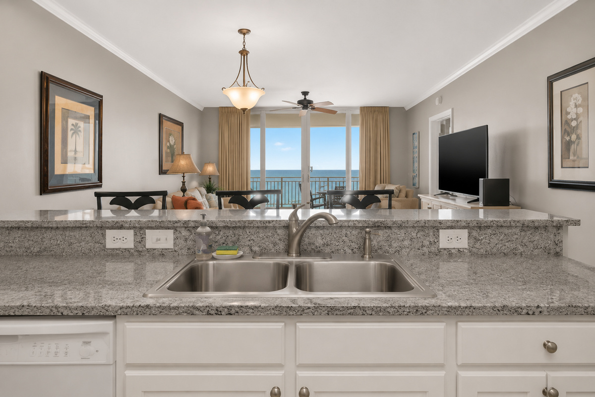 Amazing view from the kitchen!