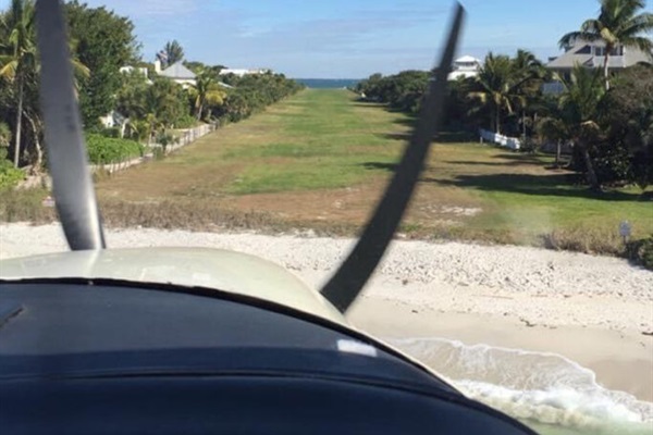 Line up for short final on runway 9 - you've just found your next island-airstrip adventure!