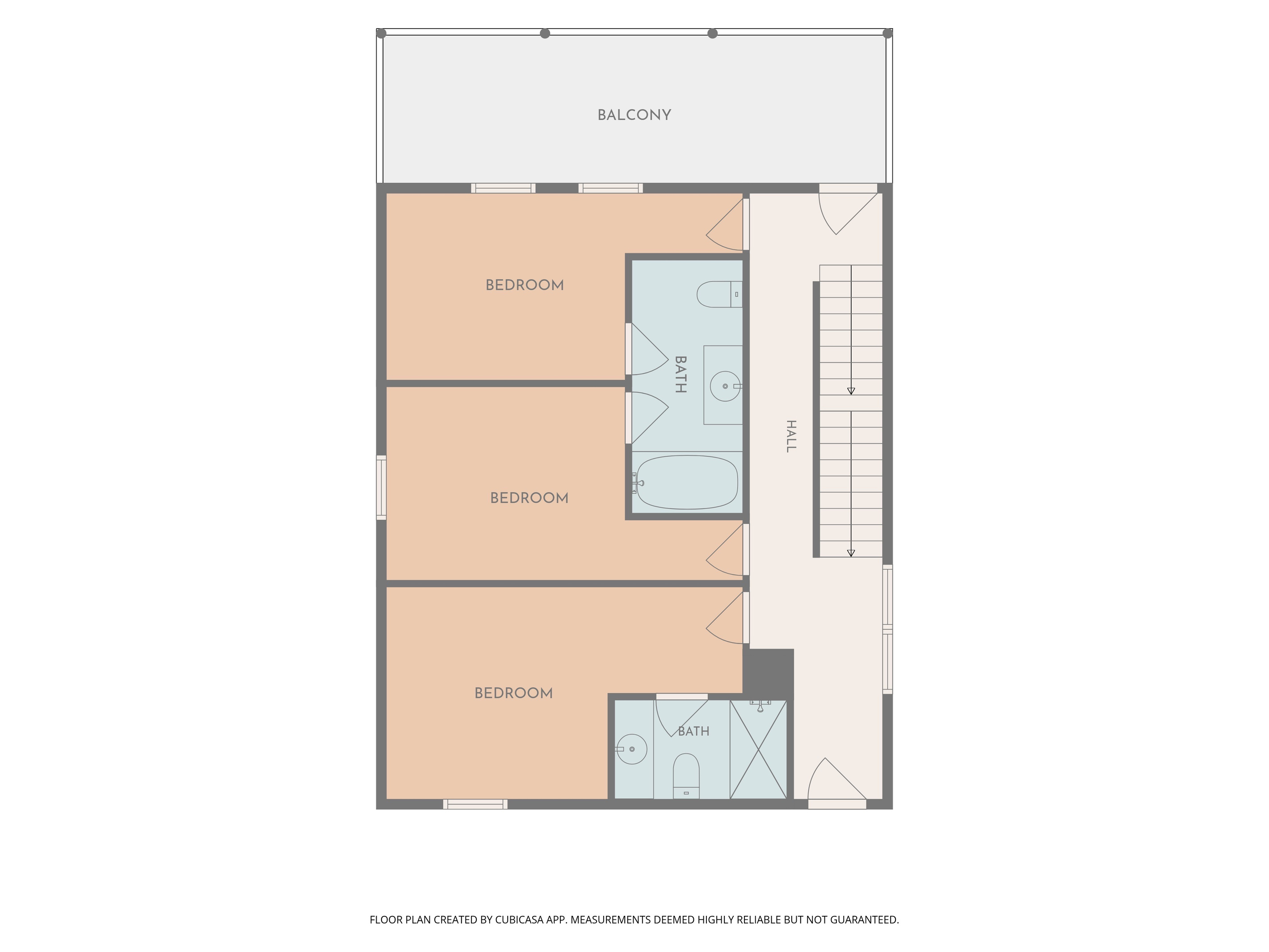 Head up on level to the additional cozy bedrooms.