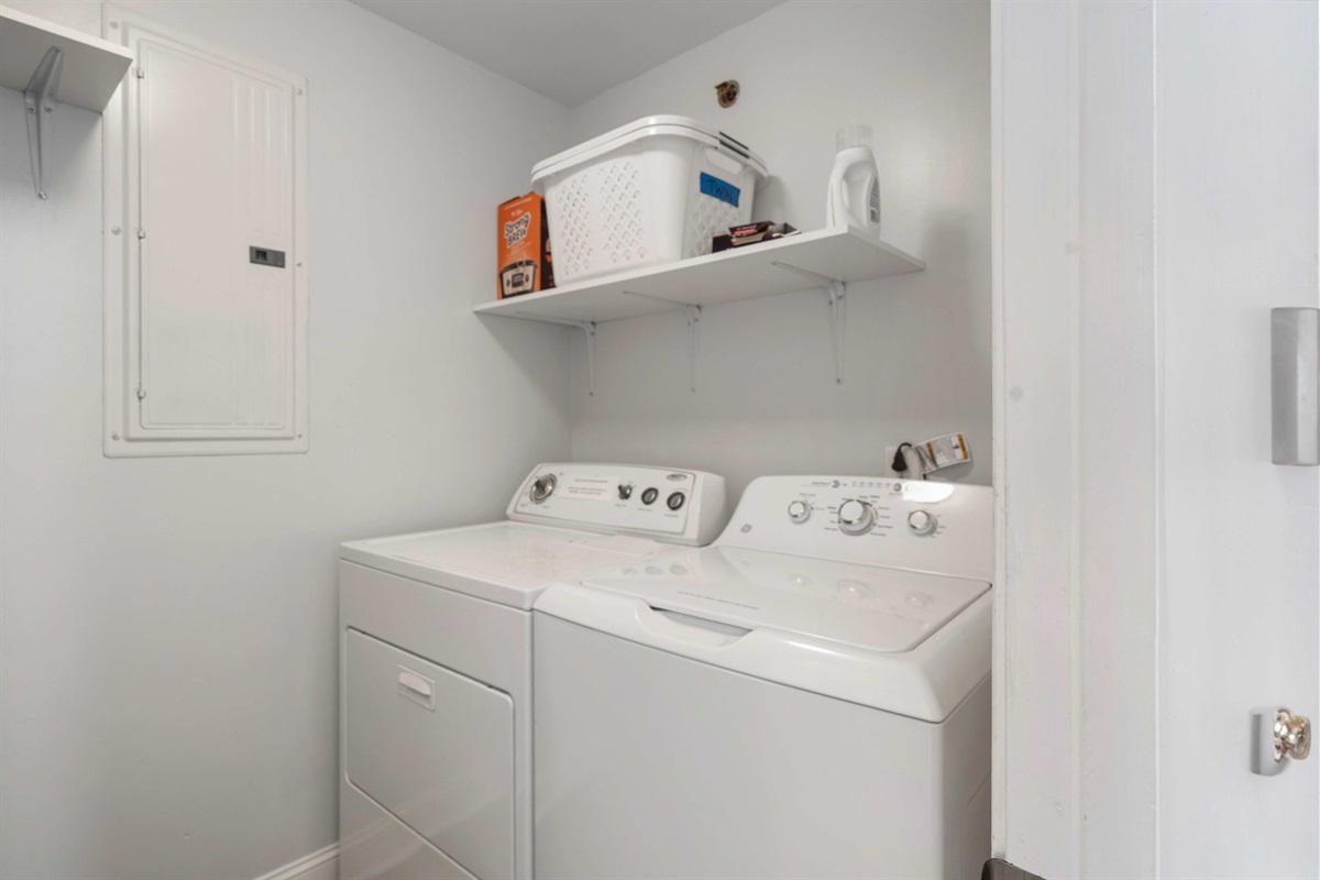 Laundry room | Beach Breeze | Oceanview 202 | 1116 Ocean Blvd, Isle of Palms, SC | IOP Escapes