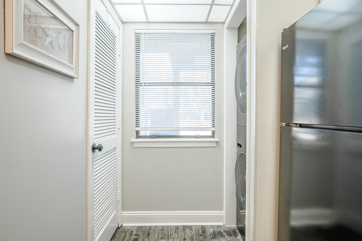 New, large stackable washer and dryer