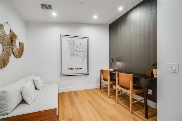 Office with dedicated workspace