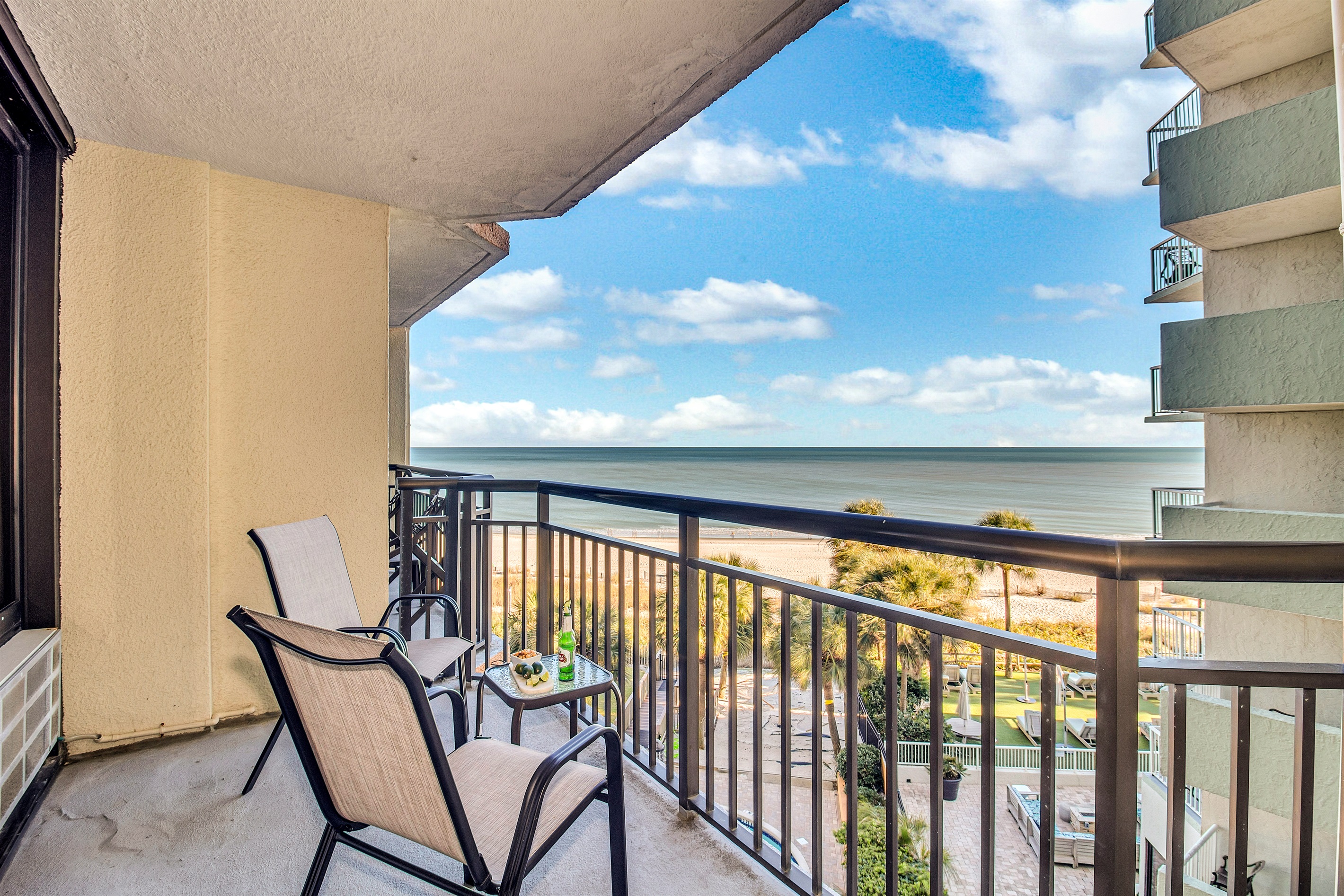 Claim your private sunset spot on the balcony, where each evening paints a unique masterpiece across the sky, offering an unparalleled front-row seat to nature's beauty.