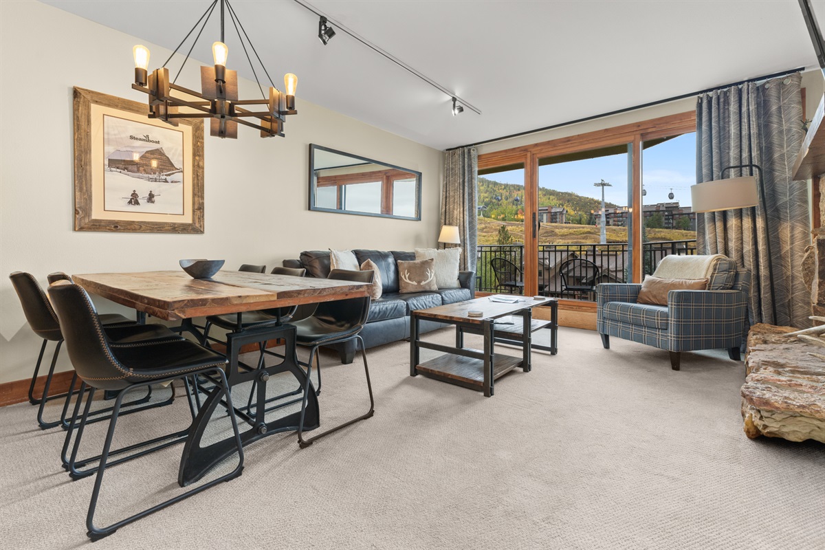 Dining Area and Living Room