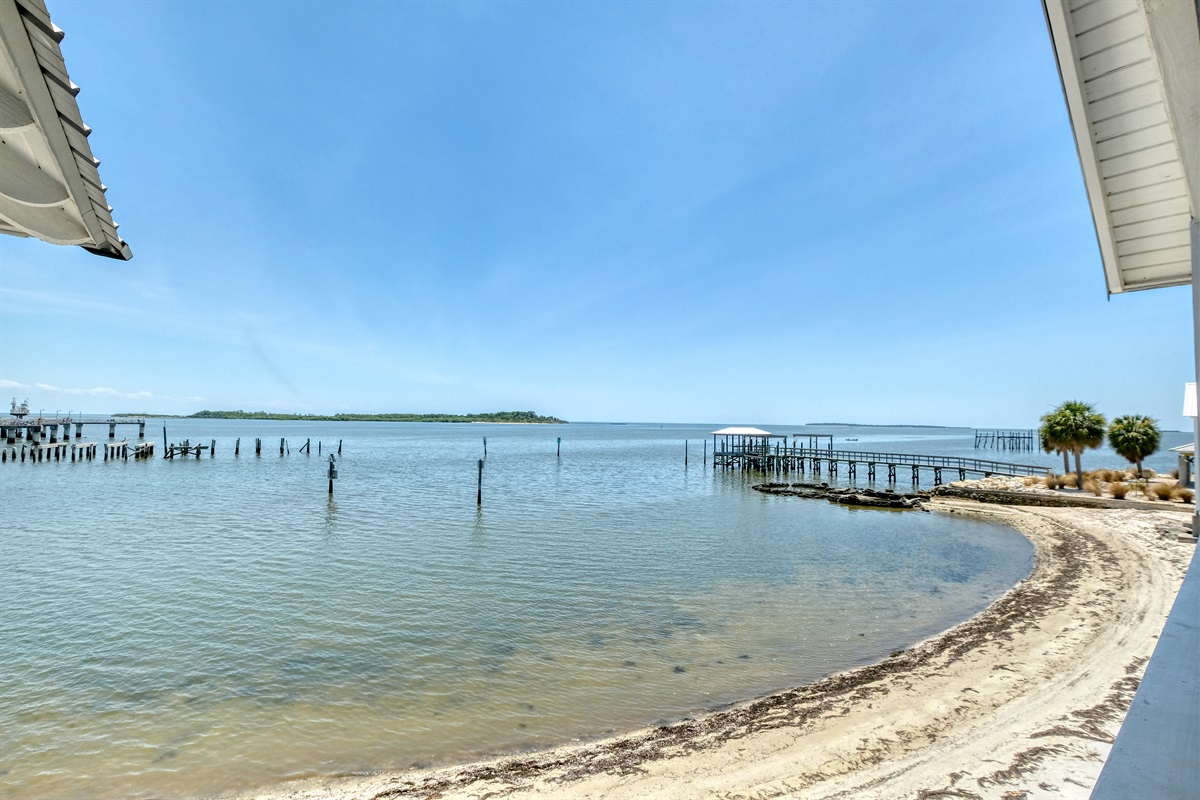 Amazing views from the porch of the Gulf.
