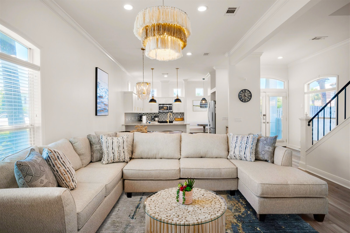 Airy open floor plan