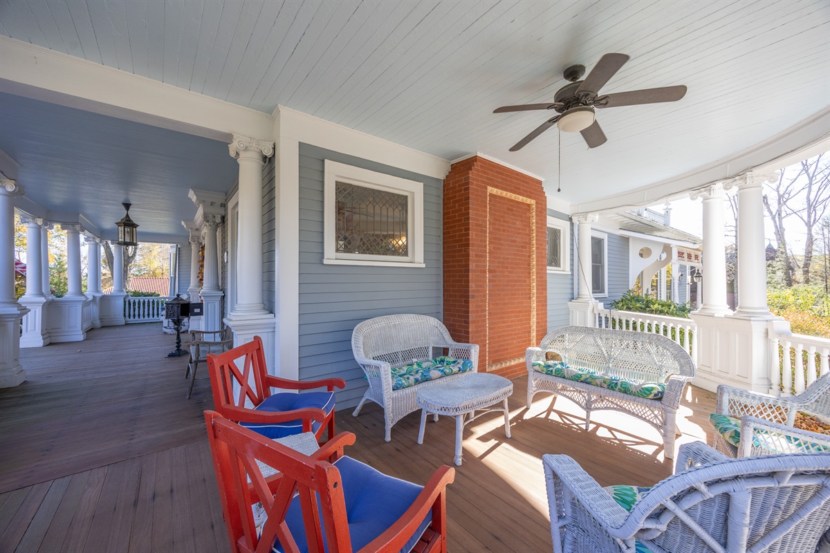 Enjoy the patio for relaxing, dining, or catching some sunshine.