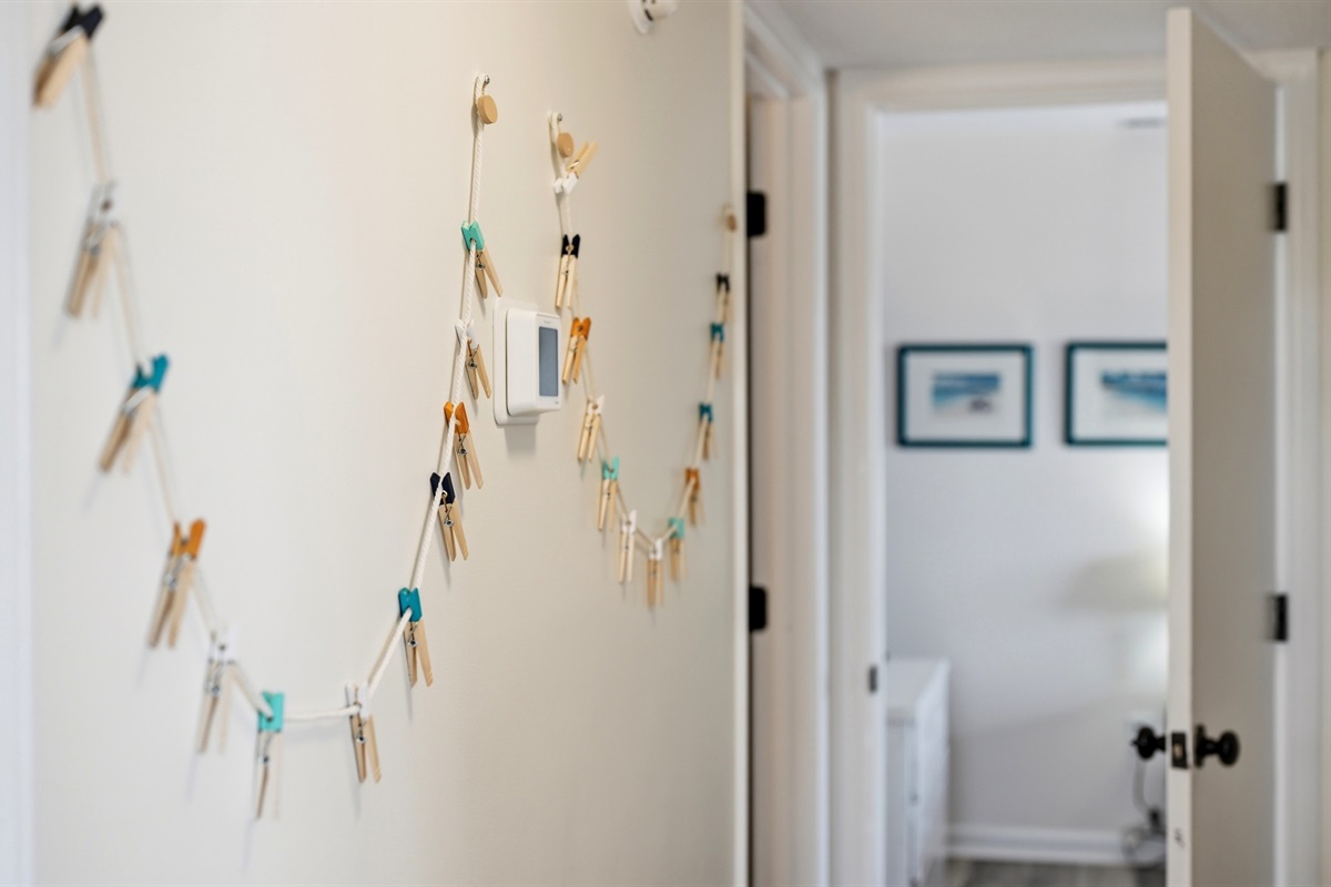 Fun poloroid photo wall