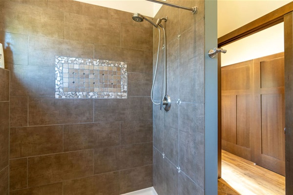 Master shower. Custom tile work.