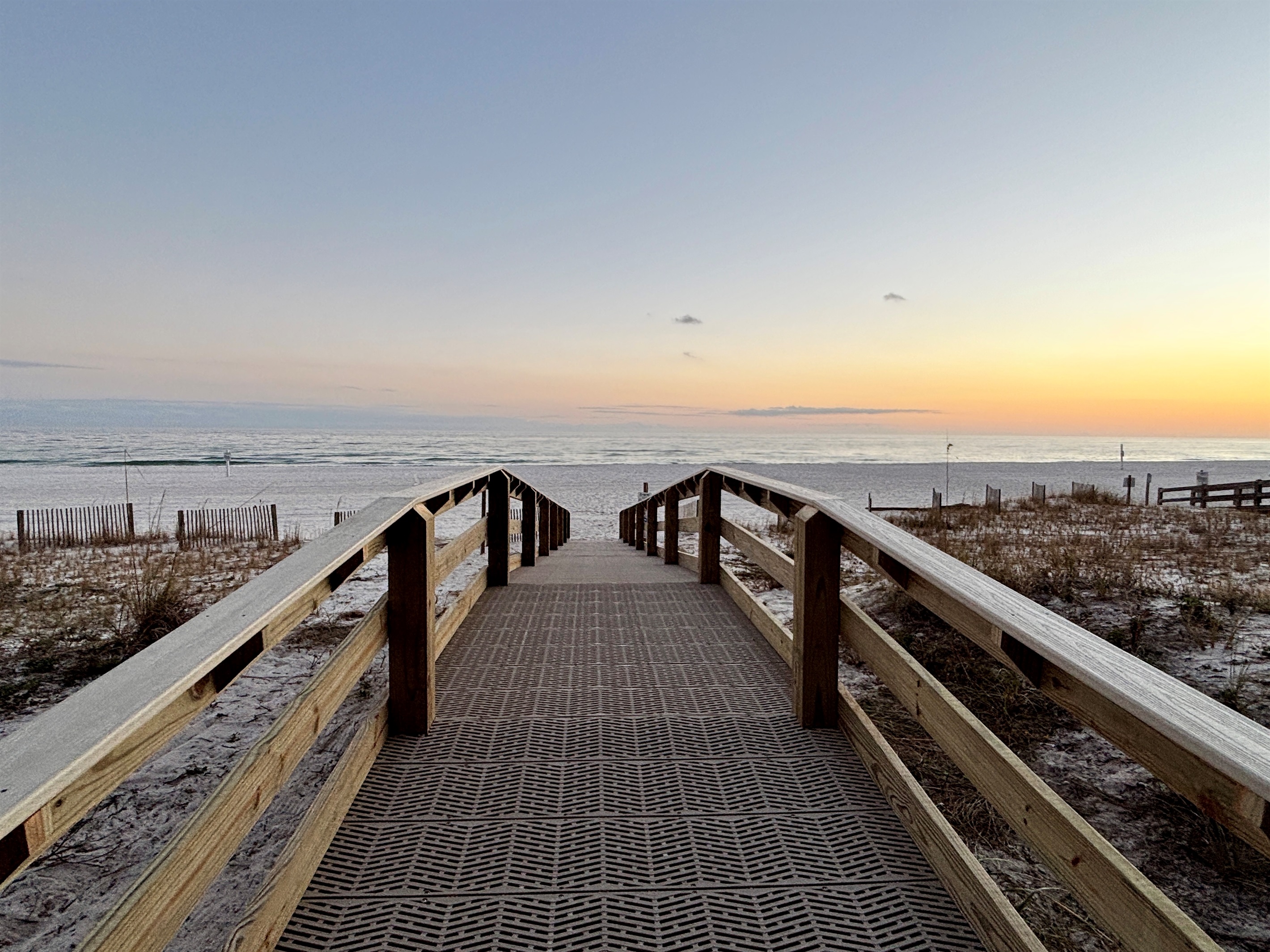 Brand new boardwalk and shower! 