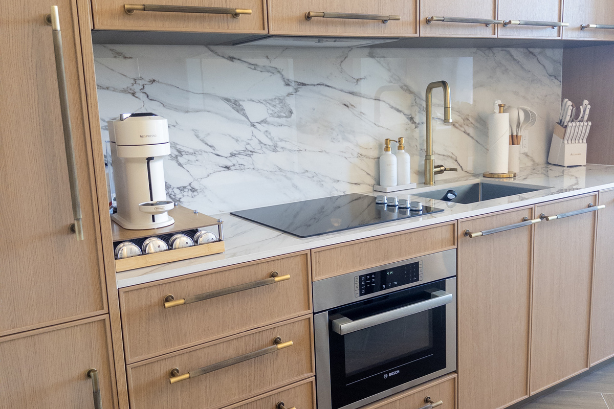 Cook and gather in the open kitchen, then pull up a chair at the dining table set for four - made for easy nights in.