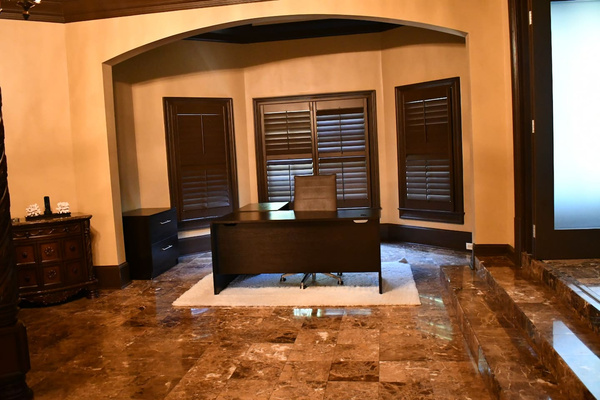 Office space located inside master bedroom