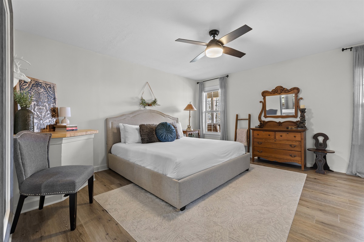 Melody bedroom with plenty of space.