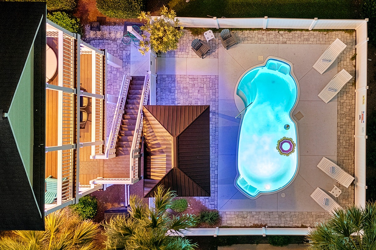 [Heated Pool] The Sparking Salt Water Pool is Perfect for the Winter, Night Swims and Family Retreats and Can be Heated or Cooled to your Liking.